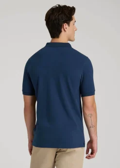 Classic Polo with Embroidered Logo for Tall Men