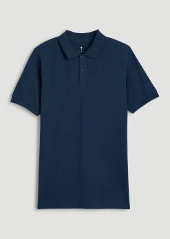 Classic Polo with Embroidered Logo for Tall Men