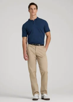 Classic Polo with Embroidered Logo for Tall Men
