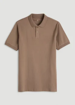 Classic Polo with Embroidered Logo for Tall Men