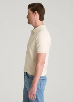 Classic Polo with Embroidered Logo for Tall Men