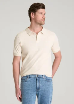 Classic Polo with Embroidered Logo for Tall Men