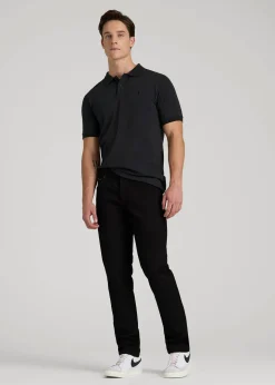 Classic Polo with Embroidered Logo for Tall Men