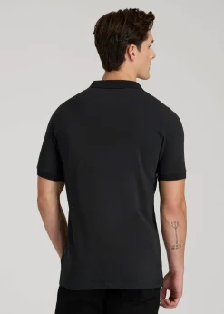 Classic Polo with Embroidered Logo for Tall Men