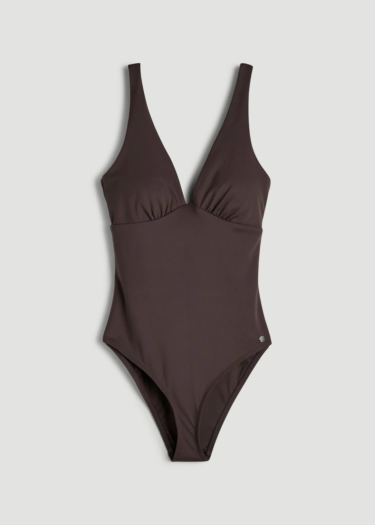 Classic V-Neck One Piece Swimsuit for Tall Women