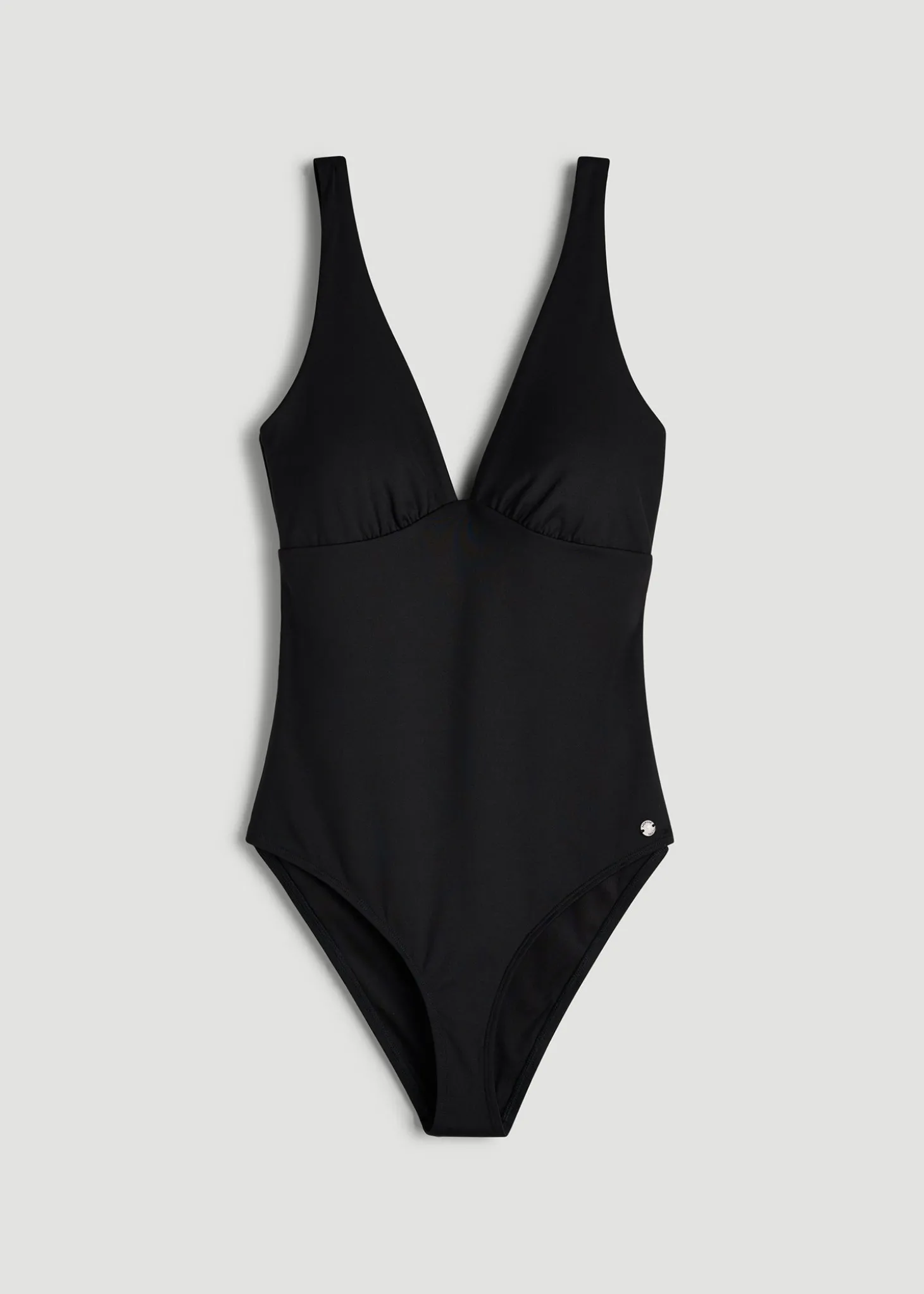 Classic V-Neck One Piece Swimsuit for Tall Women