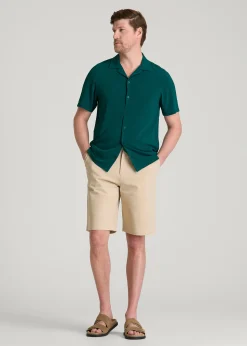 Coastal Perforated Button shirt for Tall Men