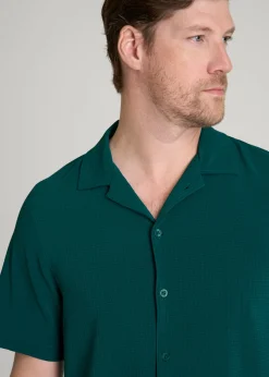 Coastal Perforated Button shirt for Tall Men