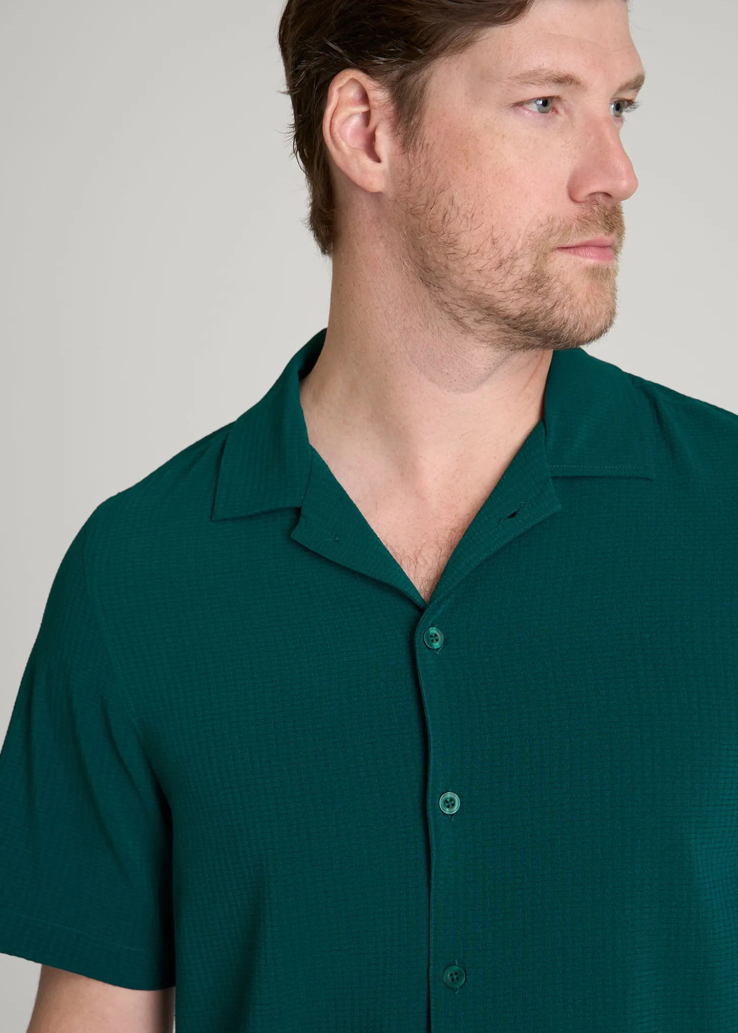 Coastal Perforated Button shirt for Tall Men