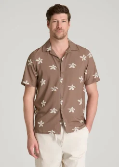 Coastal Perforated Button shirt for Tall Men