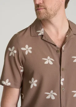 Coastal Perforated Button shirt for Tall Men