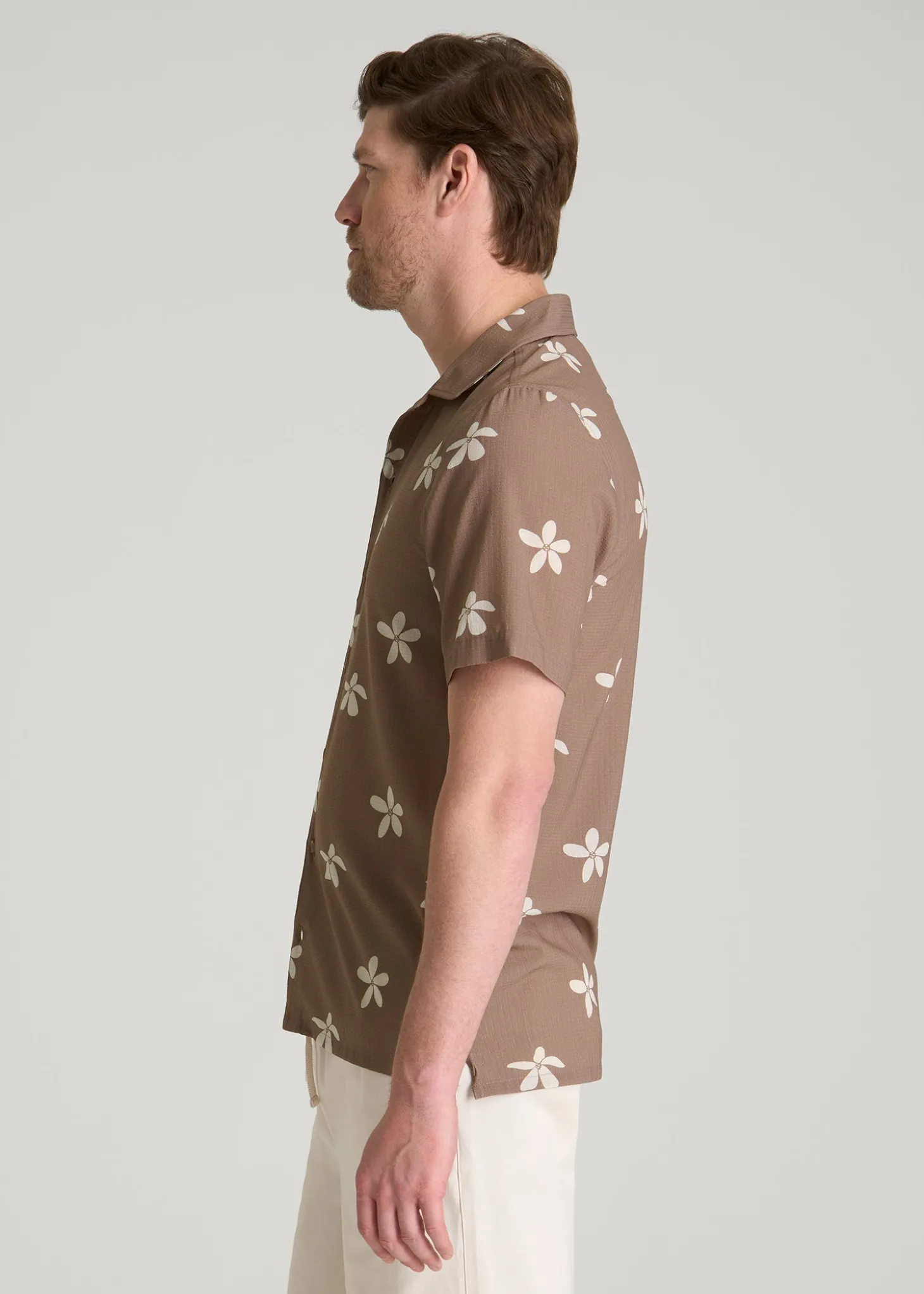 Coastal Perforated Button shirt for Tall Men