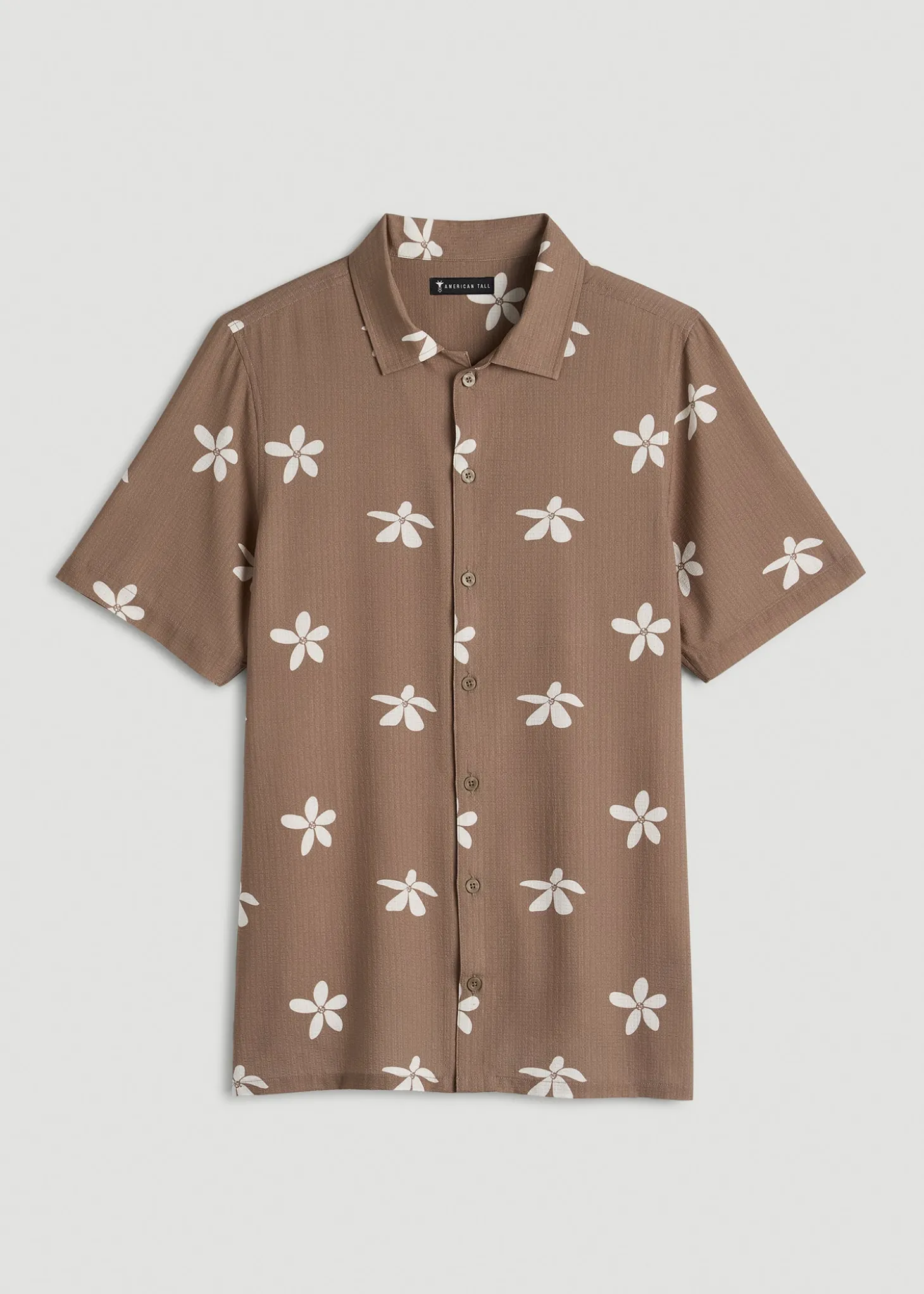 Coastal Perforated Button shirt for Tall Men