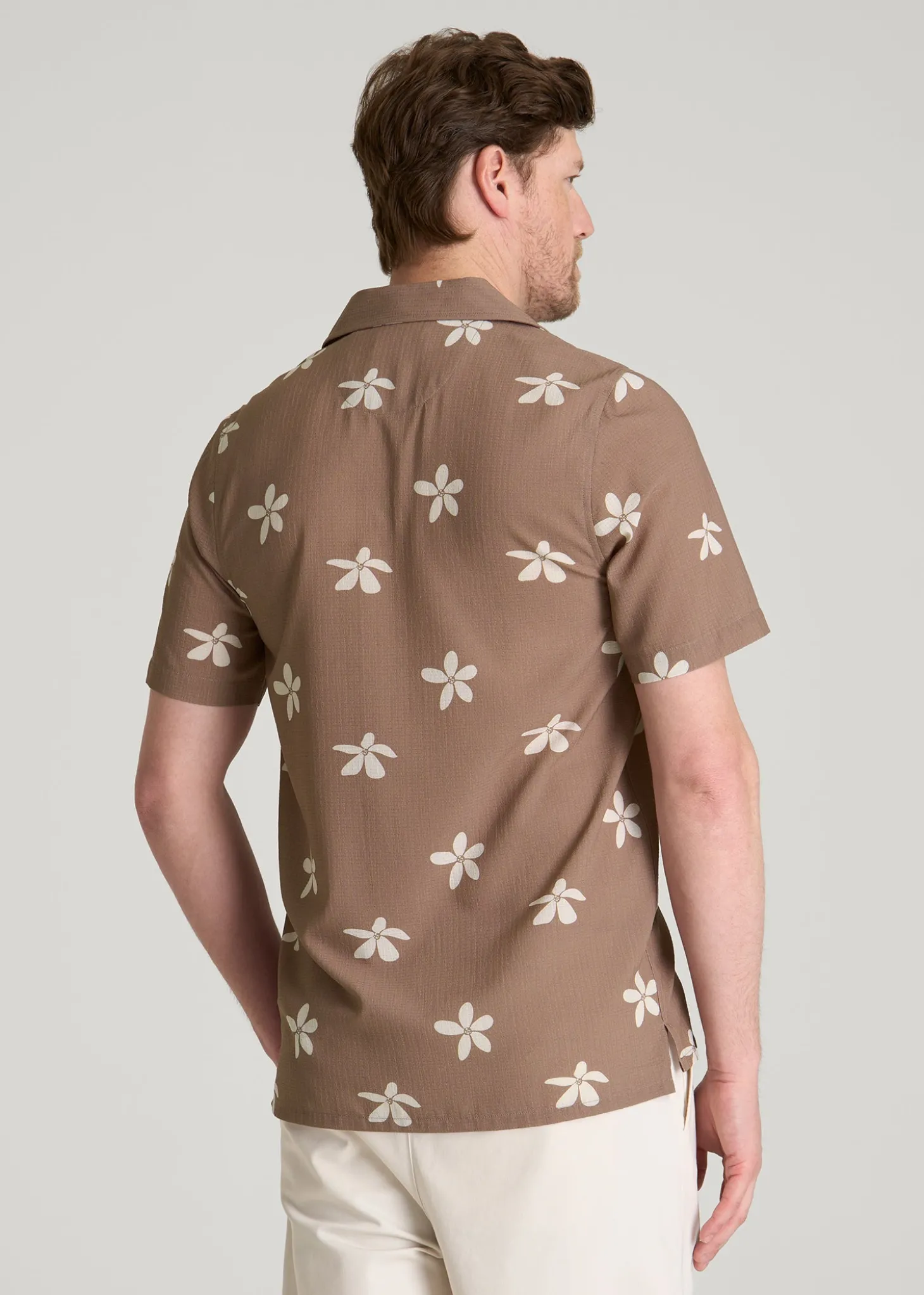 Coastal Perforated Button shirt for Tall Men
