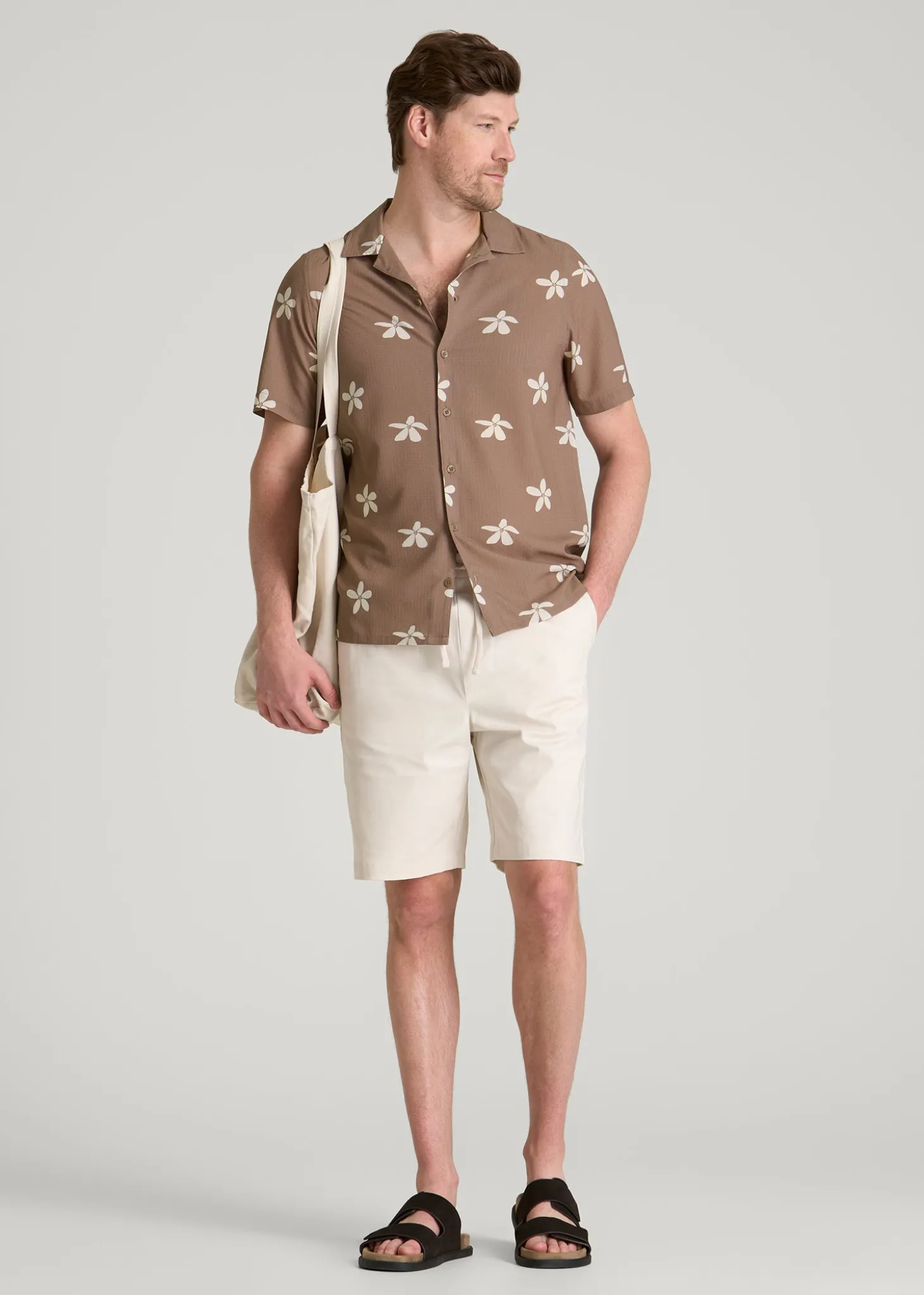 Coastal Perforated Button shirt for Tall Men