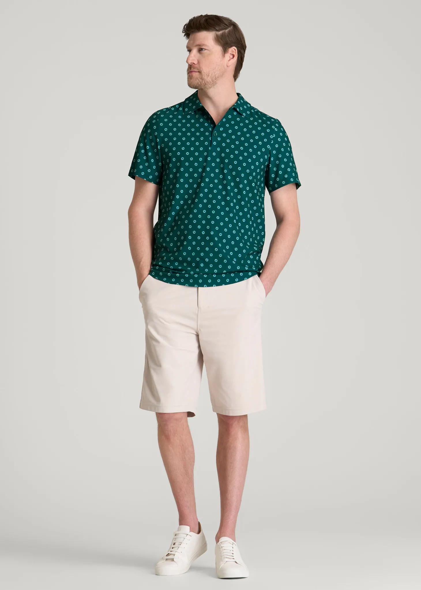 Coastal Perforated Polo for Tall Men