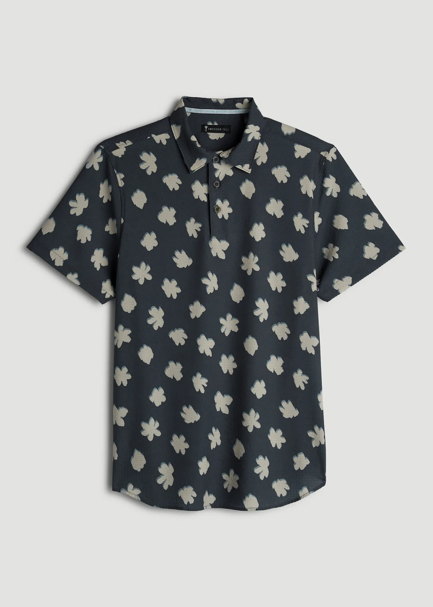 Coastal Perforated Polo Shirt for Tall Men