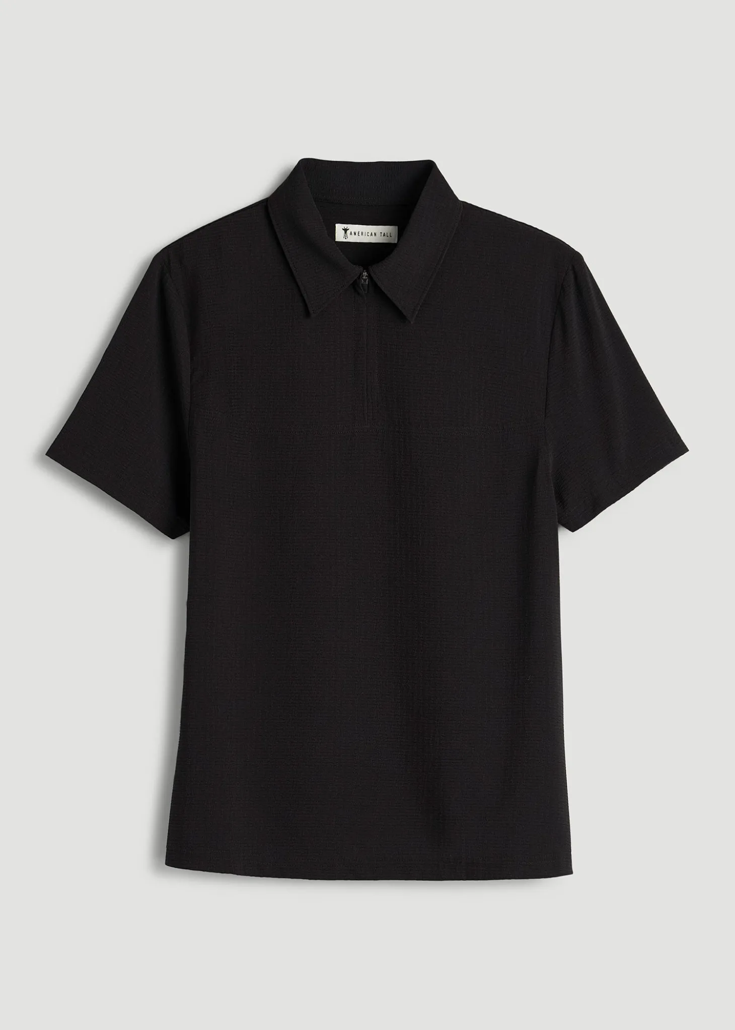Coastal Perforated Short Sleeve Golf Polo for Tall Women