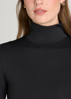 Contour Jersey Long Sleeve Turtleneck Bodysuit for Tall Women
