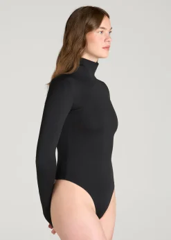 Contour Jersey Long Sleeve Turtleneck Bodysuit for Tall Women