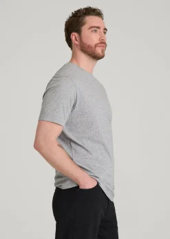 Core Cotton Crewneck Tee for Tall Men