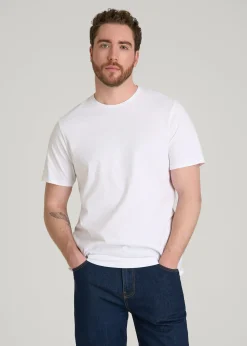 Core Cotton Crewneck Tee for Tall Men