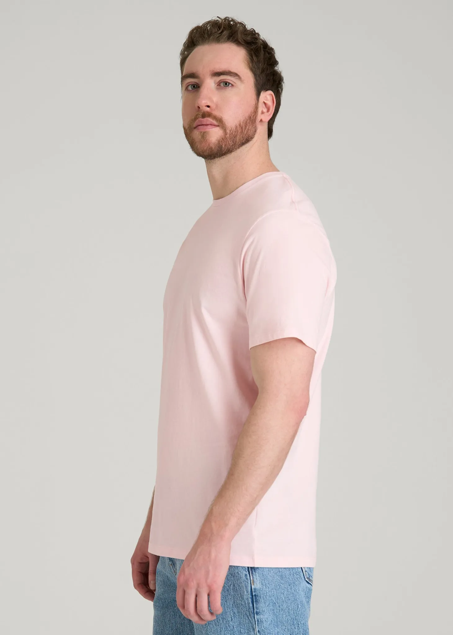 Core Cotton Crewneck Tee for Tall Men