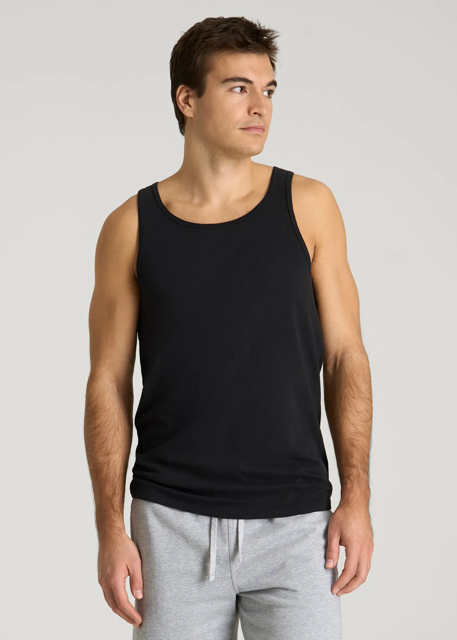 Core Cotton Tank for Tall Men