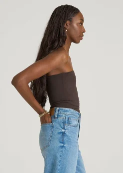 Cotton Blend Tube Top for Tall Women