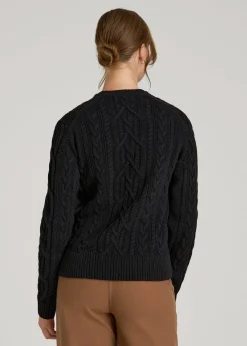 Cotton Crewneck Sweater for Tall Women
