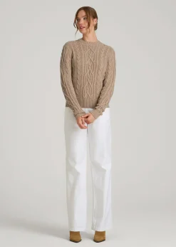 Cotton Crewneck Sweater for Tall Women