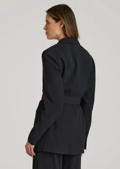 Crepe Wrap Blazer for Tall Women