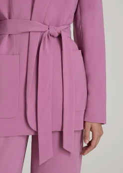 Crepe Wrap Blazer for Tall Women