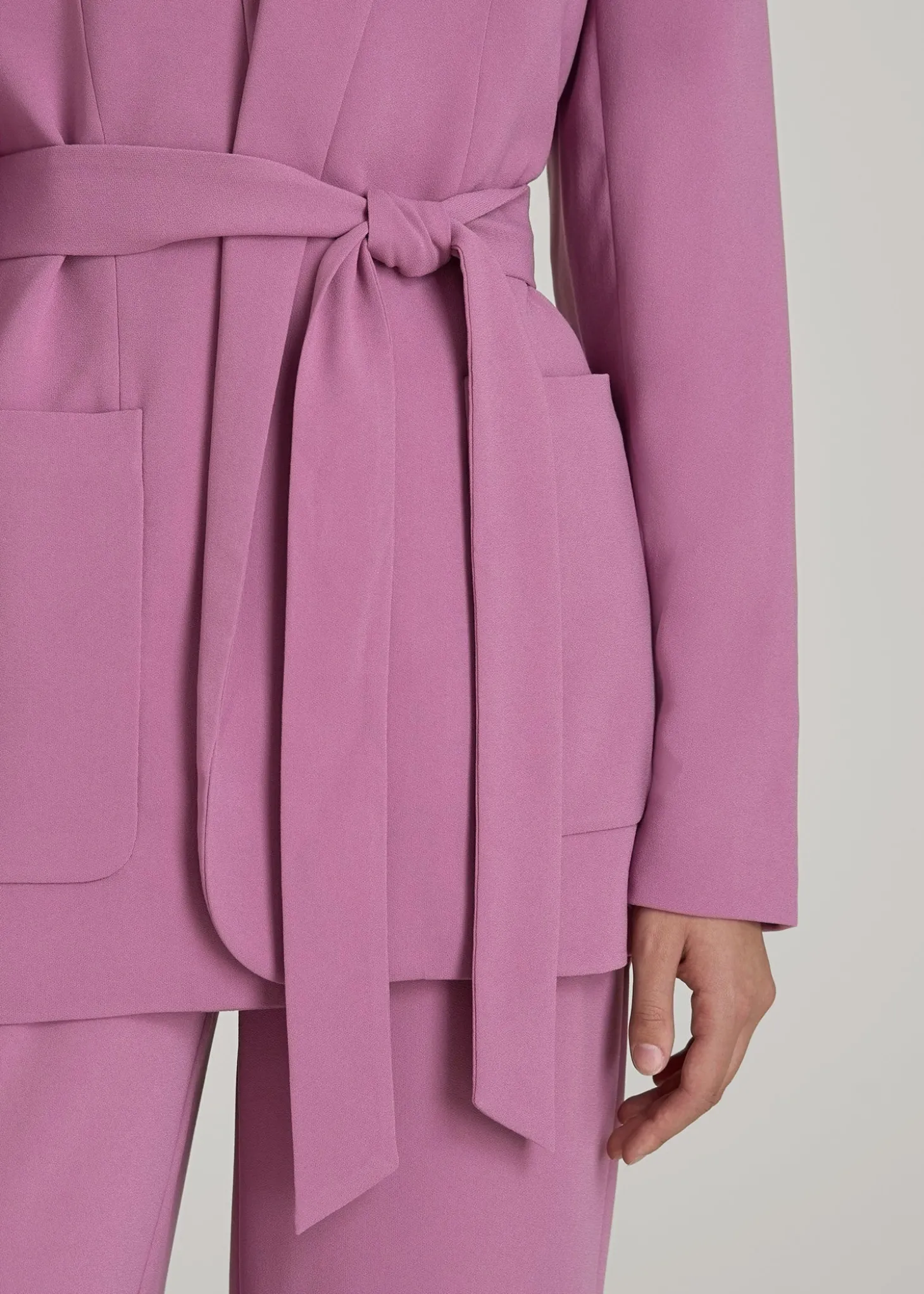 Crepe Wrap Blazer for Tall Women