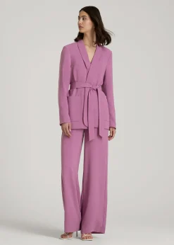 Crepe Wrap Blazer for Tall Women