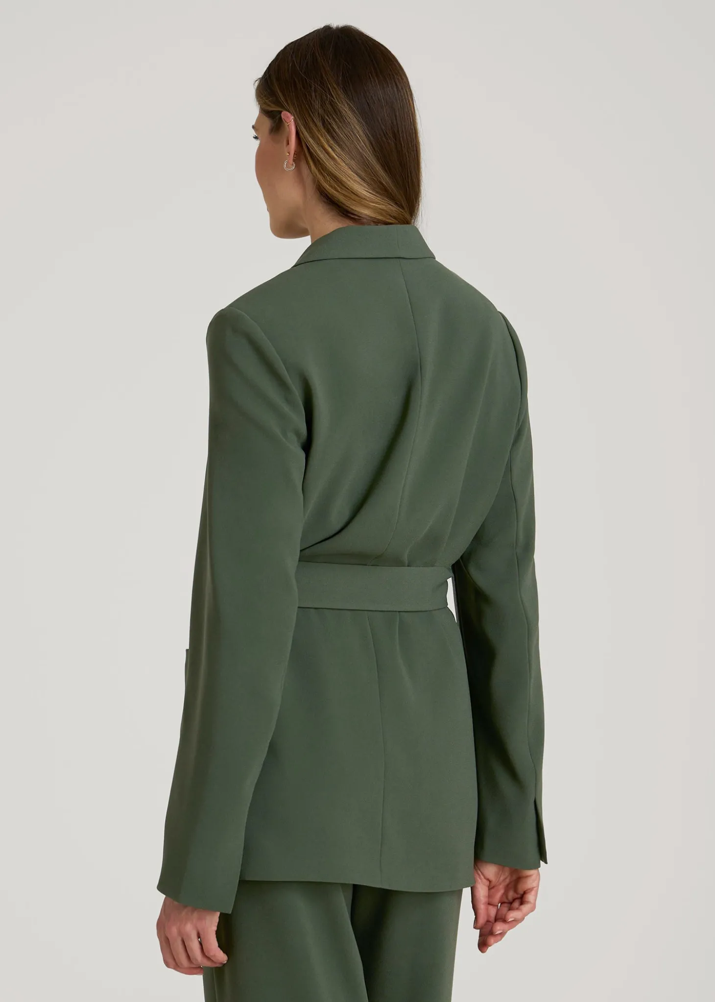 Crepe Wrap Blazer for Tall Women