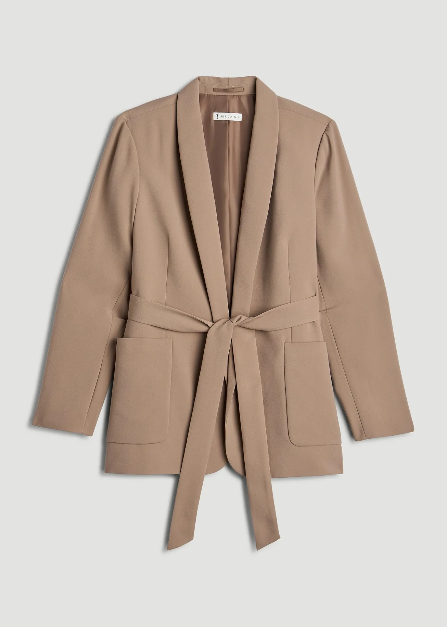 Crepe Wrap Blazer for Tall Women