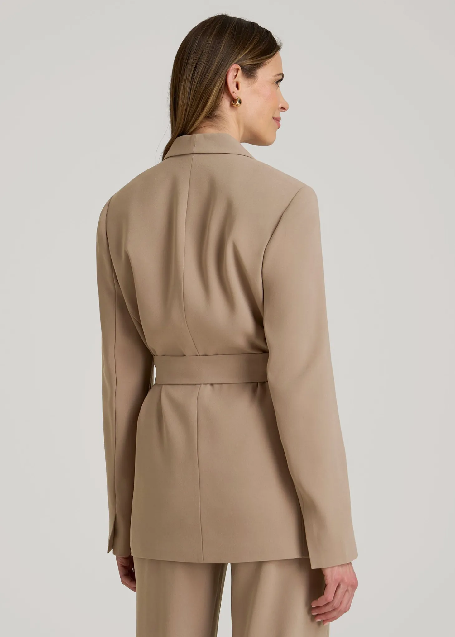 Crepe Wrap Blazer for Tall Women