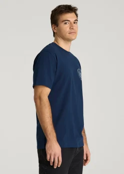 Crest Graphic Tee for Tall Men
