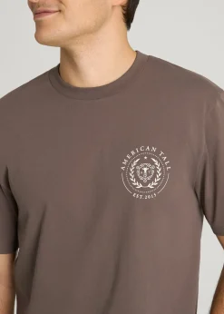 Crest Graphic Tee for Tall Men
