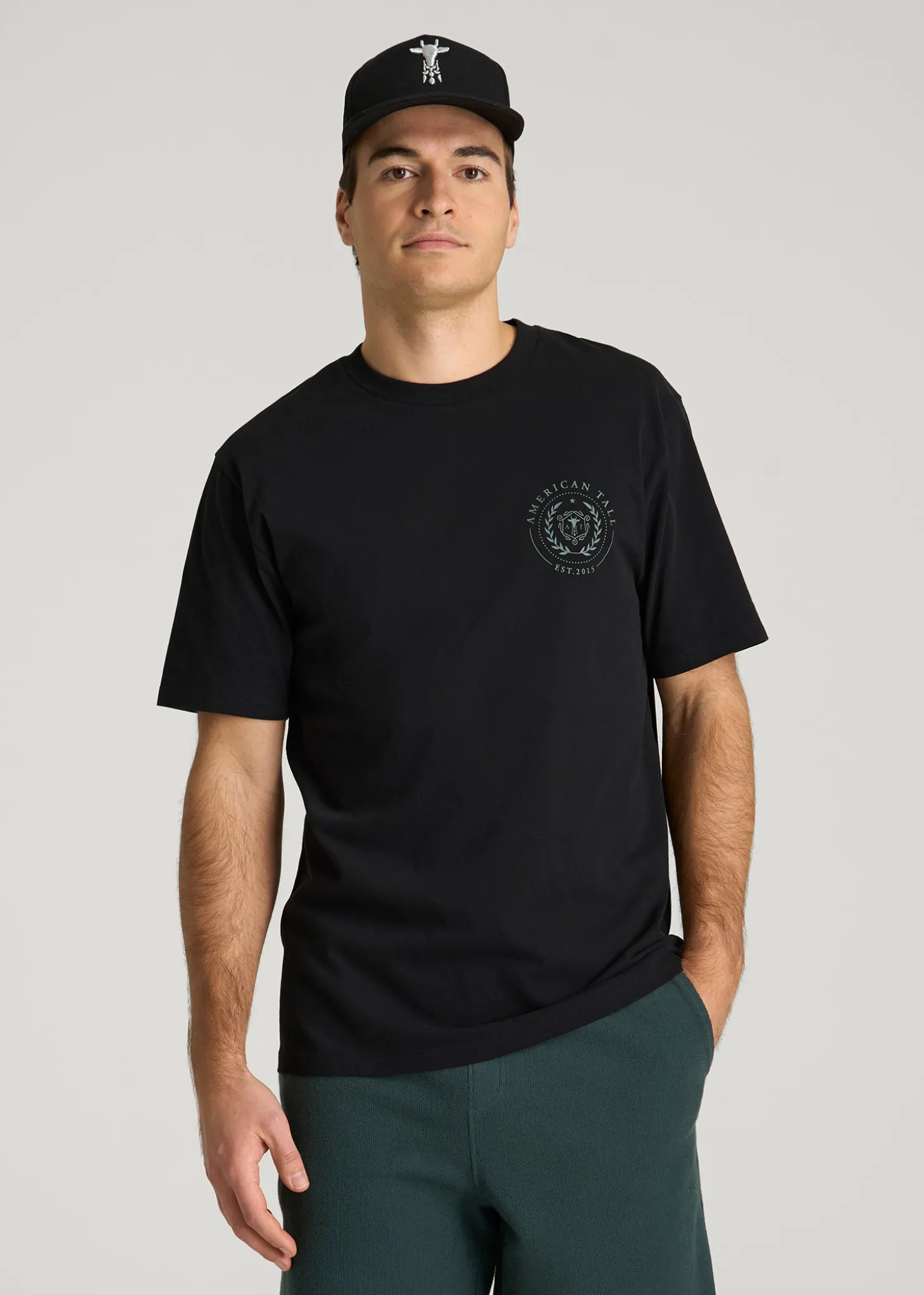 Crest Graphic Tee for Tall Men