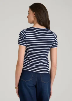 Cropped Knit Tee for Tall Women