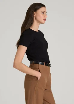 Cropped Knit Tee for Tall Women