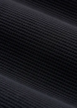 Cropped Long Sleeve Waffle Shirt for Tall Women