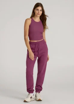 Cropped Ribbed Tank Top for Tall Women