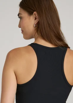 Cropped Ribbed Tank Top for Tall Women