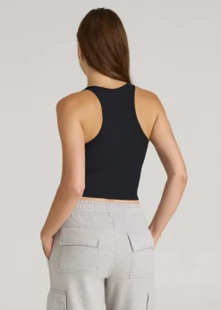 Cropped Ribbed Tank Top for Tall Women