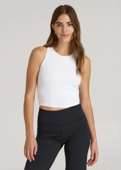 Cropped Ribbed Tank Top for Tall Women