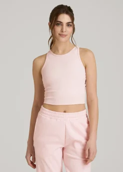 Cropped Ribbed Tank Top for Tall Women
