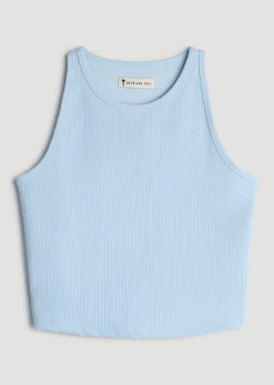 Cropped Ribbed Tank Top for Tall Women